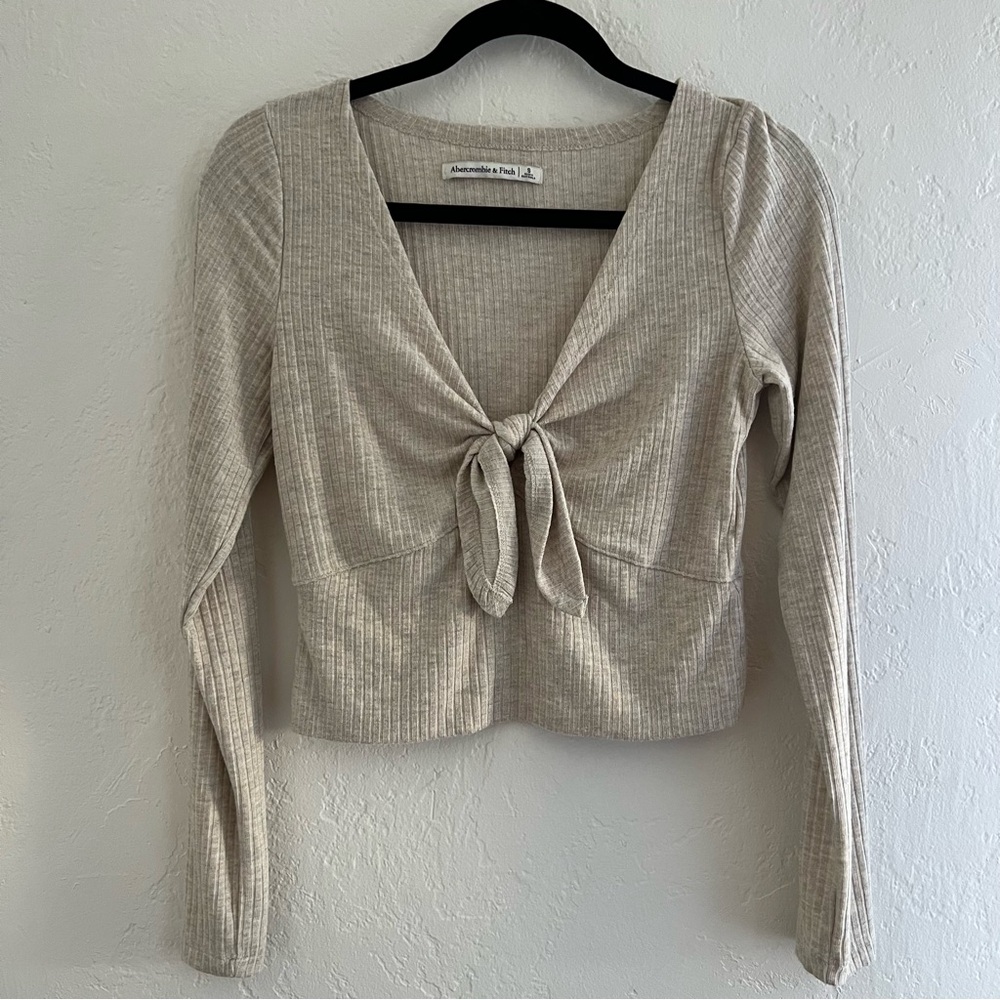 Abercrombie & Fitch Ribbed Knit Crop Top Small